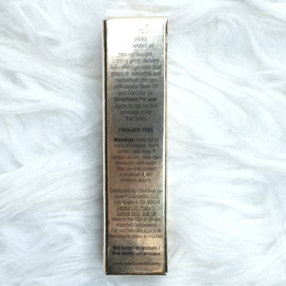 Jouer High Pigment Lip Gloss Fifth Avenue Coconut Oil FULL SIZE NIB Nude Brown - Picture 5 of 8